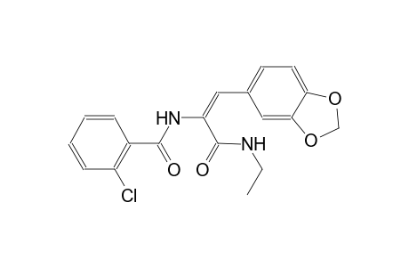 benzamide, N-[(E)-2-(1,3-benzodioxol-5-yl)-1-[(ethylamino)carbonyl]ethenyl]-2-chloro-