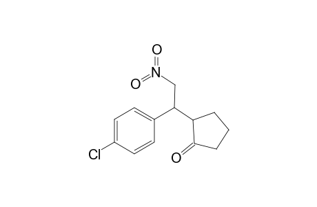 2-[1-(4-chlorophenyl)-2-nitro-ethyl]cyclopentan-1-one