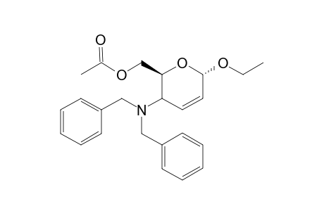 .alpha.-D-threo-Hex-3-enopyranoside, ethyl 2-[bis(phenylmethyl)amino]-2,3,4-trideoxy-, 6-acetate