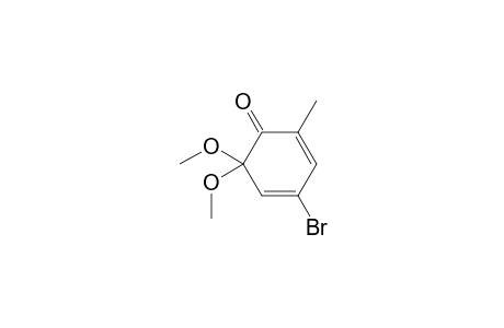 4-Bromo-6,6-dimethoxy-2-methyl-2,4-cyclohexadien-1-one