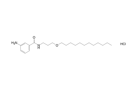m-amino-N-[3-(dodecyloxy)propyl]benzamide, monohydrochloride