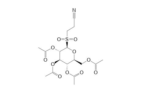 3-[(2,3,4,6-TETRA-O-ACETYL-BETA-D-GLUCOPYRANOSYL)-SULFONYL]-PROPANE-NITRILE