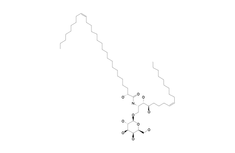 (2R,19Z)-N-[(1S,2S,3R,7Z)-1-[(BETA-D-GALACTOPYRANOSYL-OXY)-METHYL]-2,3-DIHYDROXY-HEPTADEC-7-EN-1-YL]-2-HYDROXY-OCTACOS-19-EN-AMIDE