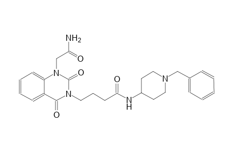 4-(1-(2-amino-2-oxoethyl)-2,4-dioxo-1,4-dihydro-3(2H)-quinazolinyl)-N-(1-benzyl-4-piperidinyl)butanamide