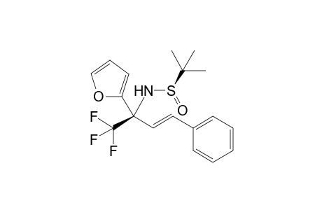 (Rs)-2-methyl-N-((R,E)-1,1,1-trifluoro-2-(furan-2-yl)-4-phenylbut-3-en-2-yl)propane-2-sulfinamide