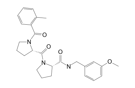 (S)-N-(3-Methoxybenzyl)-1-((2-methylbenzoyl)-L-prolyl)pyrrolidine-2-carboxamide