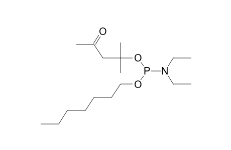 O-HEPTYL-N,N-DIETHYLAMIDO-O-(2-METHYL-3-ACETYLPROP-2-YL)PHOSPHITE