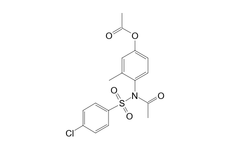 4-{N-[(4-chlorobenzene)sulfonyl]acetamido}-3-methylphenyl acetate