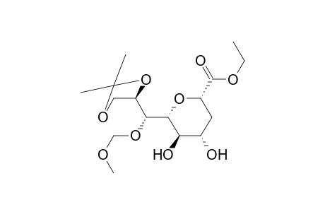 Ethyl 2,6-anhydro-3-deoxy-8,9-O-isopropylidene-7-O-(methoxymethyl)-D-erythro-L-gluco-nononate