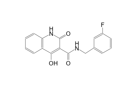 N-(3-fluorobenzyl)-4-hydroxy-2-oxo-1,2-dihydro-3-quinolinecarboxamide