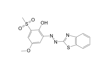 Phenol, 2-[2-(2-benzothiazolyl)diazenyl]-4-methoxy-6-(methylsulfonyl)-