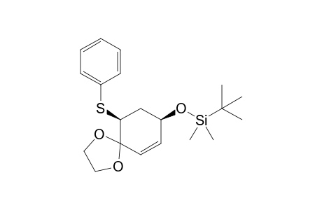 cis-8-(tert-Butyldimethylsilyloxy)-10-phenylthio-1,4-dioxaspiro[4.5]dec-6-ene