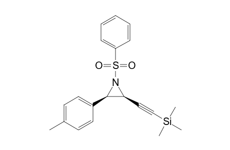 2-[(2S,3R)-1-(benzenesulfonyl)-3-(4-methylphenyl)-2-aziridinyl]ethynyl-trimethylsilane
