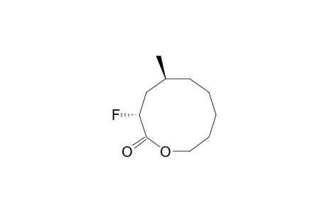 2-Oxecanone, 3-fluoro-5-methyl-, (3R*,5S*)-