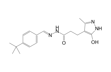 1H-pyrazole-4-propanoic acid, 5-hydroxy-3-methyl-, 2-[(E)-[4-(1,1-dimethylethyl)phenyl]methylidene]hydrazide