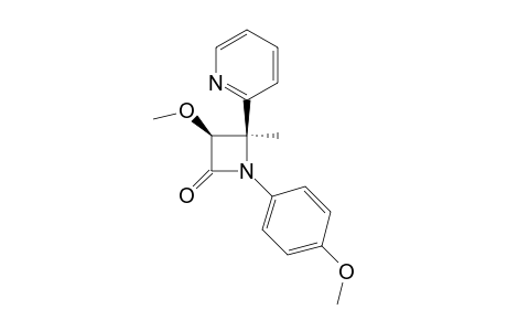 (3RS,4RS)-3-METHOXY-1-(4-METHOXYPHENYL)-4-METHYL-4-(2-PYRIDINYL)-AZETIDIN-2-ONE