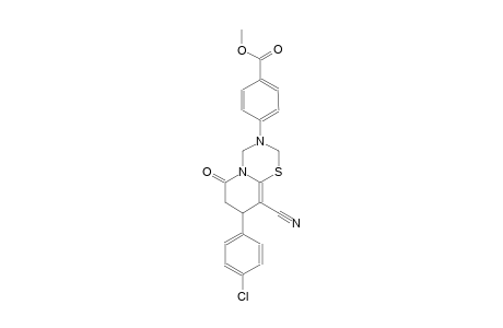 benzoic acid, 4-(8-(4-chlorophenyl)-9-cyano-7,8-dihydro-6-oxo-2H,6H-pyrido[2,1-b][1,3,5]thiadiazin-3(4H)-yl)-, methyl ester