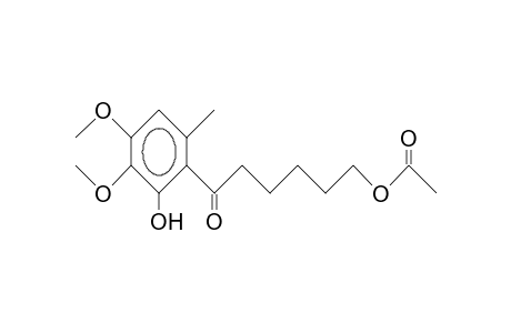 6-Acetoxy-3',4'-dimethoxy-2'-hydroxy-6'-methyl-hexanophenone