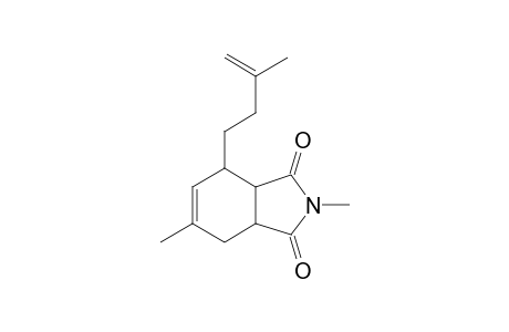 2,6-Dimethyl-4-(3-methylbut-3-en-1-yl)-3a,4,7,7a-tetrahydro-1H-isoindole-1,3(2H)-dione
