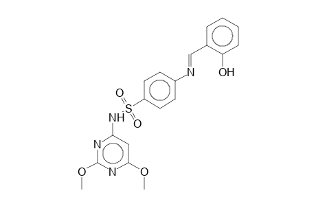 N-(2,6-Dimethoxy-4-pyrimidinyl)-4-([(E)-(2-hydroxyphenyl)methylidene]amino)benzenesulfonamide