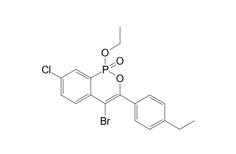 7-Chloro-1-ethoxy-3-(4-ethylphenyl)-4-bromobenzo[c][1,2]oxaphosphinine 1-oxide