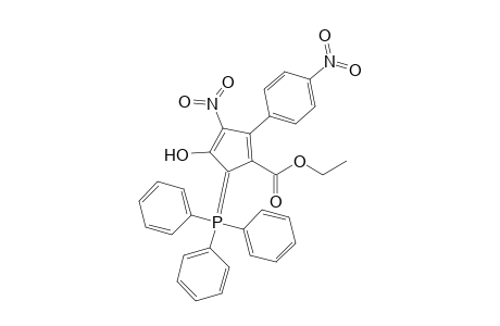 Ethyl 4-hydroxy-3-nitro-2-(p-nitrophenyl)-5-(triphenylphosphoranylidene)-cyclopenta-1,3-diene-1-carboxylate