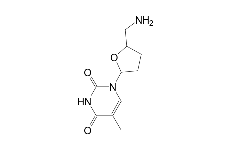 Pyrimidine-2,4(1H,3H)-dione, 1-(5-aminomethyl-2-tetrahydrofuryl)-5-methyl-