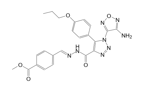 methyl 4-[(E)-({[1-(4-amino-1,2,5-oxadiazol-3-yl)-5-(4-propoxyphenyl)-1H-1,2,3-triazol-4-yl]carbonyl}hydrazono)methyl]benzoate