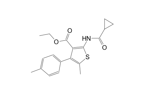 ethyl 2-[(cyclopropylcarbonyl)amino]-5-methyl-4-(4-methylphenyl)-3-thiophenecarboxylate