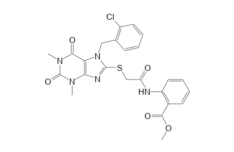 2-[[2-[[7-(2-chlorobenzyl)-2,6-diketo-1,3-dimethyl-purin-8-yl]thio]acetyl]amino]benzoic acid methyl ester