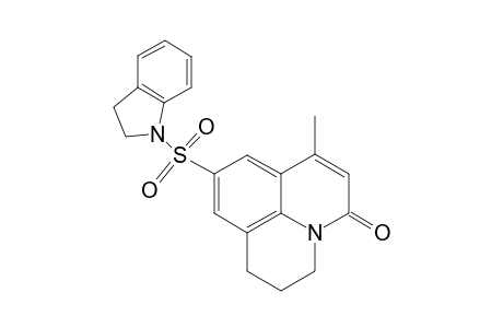 1H,5H-Benzo[ij]quinolizin-5-one, 9-[(2,3-dihydro-1H-indol-1-yl)sulfonyl]-2,3-dihydro-7-methyl-
