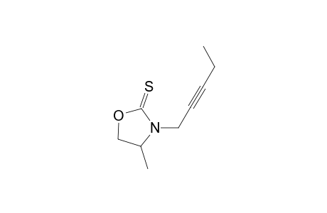 4-Methyl-3-(pent-2-ynyl)oxazolidine-2-thione
