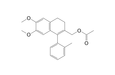 [6,7-Dimethoxy-1-(o-tolyl)-3,4-dihydronaphthalene-2-yl]methyl acetate
