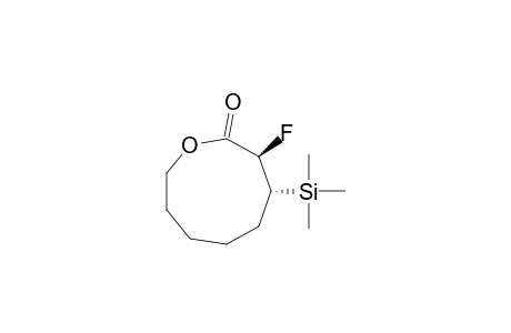 2-Oxonanone, 3-fluoro-4-(trimethylsilyl)-, (3R*,4R*)-