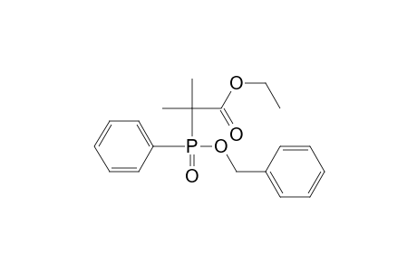 Propanoic acid, 2-methyl-2-[phenyl(phenylmethoxy)phosphinyl]-, ethyl ester
