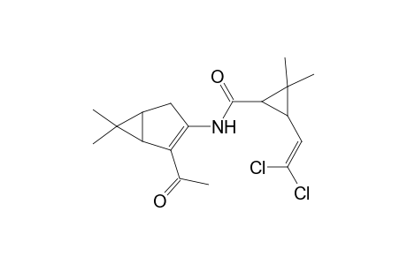 N-[2-Acetyl-6,6-dimethylbicyclo[3.1.0]hexan-3-yl]-2,2-dimethyl-3-(2,2-dichloroethenyl)cyclopropan-1-carboxamide