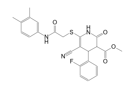 3-pyridinecarboxylic acid, 5-cyano-6-[[2-[(3,4-dimethylphenyl)amino]-2-oxoethyl]thio]-4-(2-fluorophenyl)-1,2,3,4-tetrahydro-2-oxo-, methyl ester