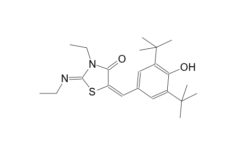 (2Z,5E)-5-(3,5-ditert-butyl-4-hydroxybenzylidene)-3-ethyl-2-[(Z)-ethylimino]-1,3-thiazolidin-4-one
