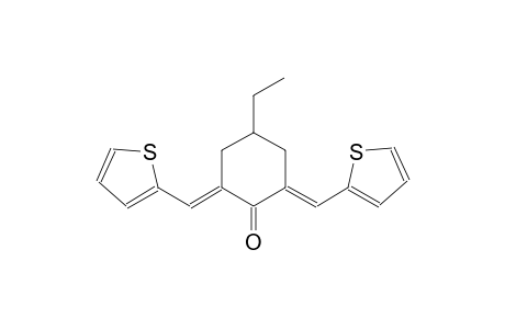 cyclohexanone, 4-ethyl-2,6-bis(2-thienylmethylene)-, (2E,6E)-