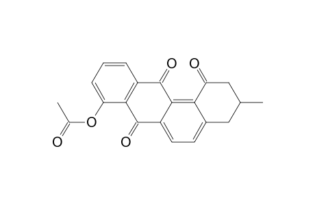 Benz[a]anthracene-1,7,12(2H)-trione, 8-(acetyloxy)-3,4-dihydro-3-methyl-, (.+-.)-