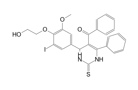 {4-[4-(2-hydroxyethoxy)-3-iodo-5-methoxyphenyl]-6-phenyl-2-thioxo-1,2,3,4-tetrahydro-5-pyrimidinyl}(phenyl)methanone