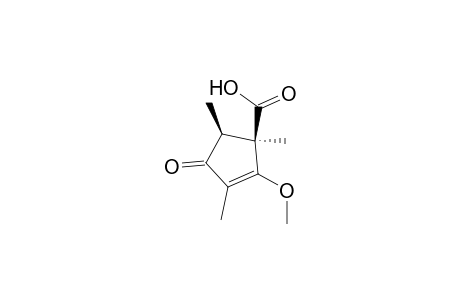 2-Cyclopentene-1-carboxylic acid, 2-methoxy-1,3,5-trimethyl-4-oxo-, cis-