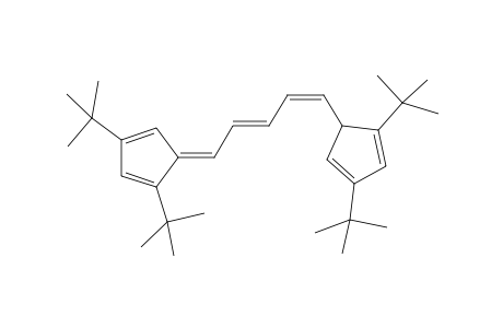 (E,E,E)-1,3-Di-tert-butyl-6-[4-(2,4-di-tert-butyl-cyclopentadienyl)-1,3-butadienyl]pentafulvene