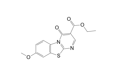 8-methoxy-4-oxo-4H-pyrimido[2,1-b]benzothiazole-3-carboxylic acid, ethyl ester