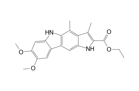 6,7-Dimethoxy-1,10-dimethyl-3,9-dihydropyrrolo[3,2-b]carbazole-2-carboxylic acid ethyl ester