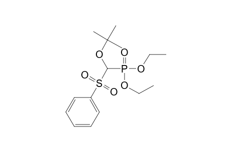 Diethyl 1-(t-butyloxy)-1-phenylsulfonylmethanephosphonate