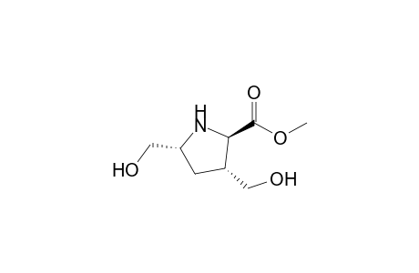 Methyl (2R*,3R*,5R*)-3,5-bis(hydroxymethyl)pyrrolidine-2-carboxylate