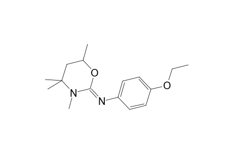 N-(4-Ethoxyphenyl)-N-[(2E)-3,4,4,6-tetramethyl-1,3-oxazinan-2-ylidene]amine