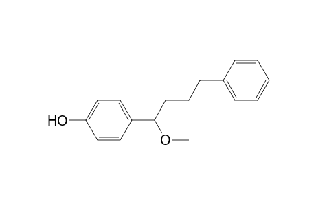 1-(4-Hydroxyphenyl)-1-methoxy-4-phenylbutane