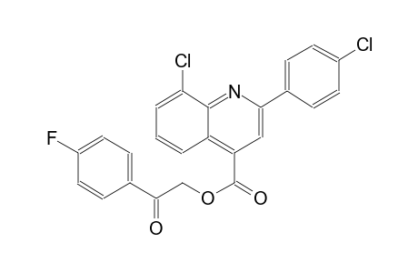 2-(4-fluorophenyl)-2-oxoethyl 8-chloro-2-(4-chlorophenyl)-4-quinolinecarboxylate